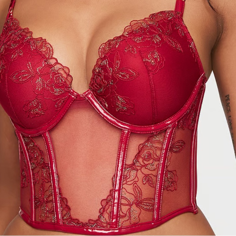 Victoria’s Secret Bombshell Add-2-Cups Push-Up Corset Top